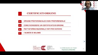 Certificati di origine non preferenziale [upl. by Nagirrek]