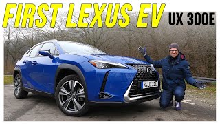 Lexus UX 300e EV driving REVIEW  how good is the first electric Lexus [upl. by Kenley203]