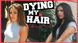 DYING MY HAIR BROWN  Professional Tips amp TricksTutorial [upl. by Aihtak]