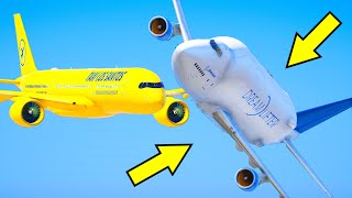 Airplanes Crashing Mid Air And Making Emergency Landing In GTA 5 Planes Collision Scene [upl. by Kanal727]