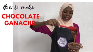 How To Make Chocolate GanacheMilk ChocolateGanache cake fondantcakerecipe ganachedechocolate [upl. by Zobkiw]