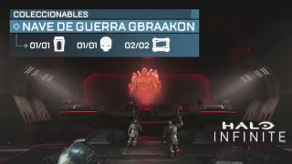 Halo Infinite  Coleccionables 💀📻  Misión 1 Nave de Guerra Gbraakon [upl. by Leach]