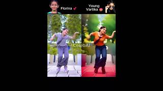 Florina with Vartika AI 😍 ai bollywood dance florinagogoi vartikajha [upl. by Lin183]