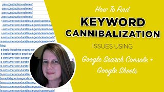 Keyword Cannibalization Tutorial Using Google Search Console [upl. by Everick752]