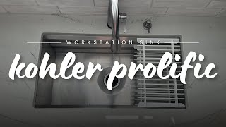 Kohler Prolific 33 Inch Workstation Sink Review The Ultimate Kitchen Upgrade [upl. by Gilletta]