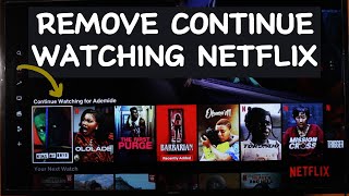 How to Remove Continue Watching on Netflix Smart TV [upl. by Tildi5]