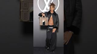 Jaden Smith Edgy Rockstar Look  LV PFW Show jadensmith fashionpolice pfw louisvuitton menswear [upl. by Mandelbaum]