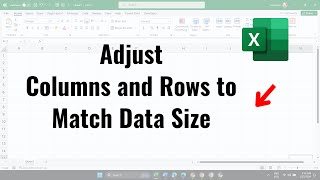 How to AutoFit in Excel  adjust columns and rows to match data size [upl. by Ydnar75]