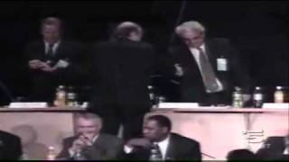 Sepp Blatter Falls Off a Stage [upl. by Dahlstrom]