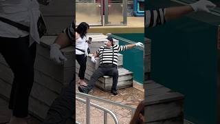 Smooth operator has secret admirer 😂👏 tom mime seaworld antics seaworldmime funny comedy [upl. by Buine]