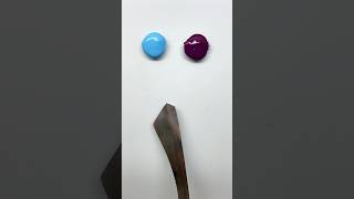 Picton Blue  Mardi Gras  Guess Final Color colormixing satisfying asmr art [upl. by Yralih513]