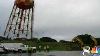 Crews Tear Down 49 Year Old Water Tower [upl. by Grose]