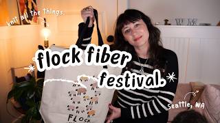 Flock fiber festival recap and yarn haul 🐑🧶✨ [upl. by Netsyrc812]