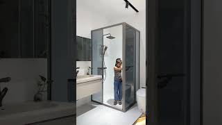 Square shower room wet and dry separationshowerroom bathroom bathroomdesign showerroomdesign [upl. by Atteloj]