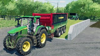 Creando Ensilaje En Gran Volumen  40 Farming Simulator 22 [upl. by Maer]