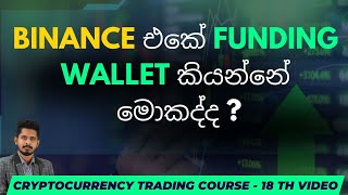 WHAT IS FUNDING WALLET IN BINANCE  SINHALA  18th Video [upl. by Chapin]