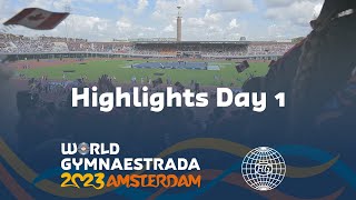 World Gymnaestrada Amsterdam 2023 – Highlights Day 1 [upl. by Keram]