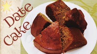 Date Cake  Healthy Cake  Dates Cake Recipe  How To Make Dates Cake [upl. by Montague]