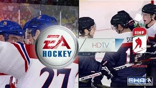 NHL 09 PC mod 2014 IIHF World Championship Slovakia vs Czech [upl. by Anoy]