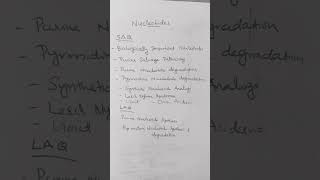 nucleotides importanttopics importantquestions biochemistry purine pyrimidinegout metabolism [upl. by Kennard]