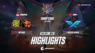 NIP Flash vs Fire Flux Esports HIGHLIGHTS MSC 2024  FF VS NPFL ESPORTSTV [upl. by Anegal]