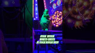 Oogie Boogie insults guests at Oogie Boogie Bash [upl. by Alvarez379]