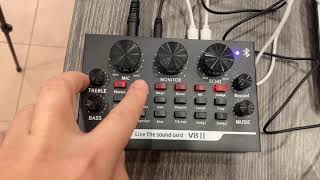 Product Demo V8ii Sound Card amp BM800 Microphone [upl. by Woodcock]