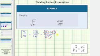 Simplify Basic Quotients of Square Roots [upl. by Bozuwa149]