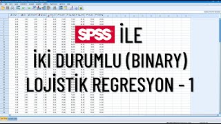 SPSS İle İki Durumlu Binary Lojistik Regresyon  1 [upl. by Esiuqcaj]