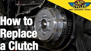 How to Replace a Clutch in a Big Twin Harley Davidson [upl. by Boles]