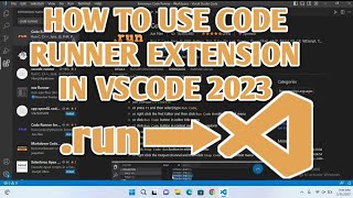 Code Runner  How to use Code Runner in visual studio code 2023 [upl. by Alissa882]