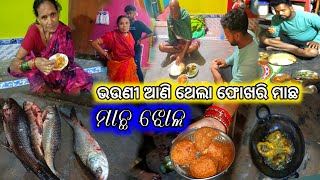 ଭଉଣୀ ଆଣିଲା ଗାଁ ପୋଖରୀ ରୁ ମାଛ l gaon pokhare machha l Village fish recipe [upl. by Roselin855]