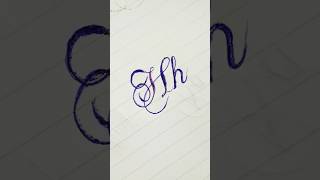 How to write H in cursive writing writing  az cursive handwriting shorts fountainpen handwritin [upl. by Htebharas]