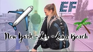 NEW YORK  LA  LONG BEACH  VLOG 1 [upl. by Aloibaf]