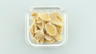 How to make Ginger Candy  Easy Candied Ginger Recipe [upl. by Yeldud73]