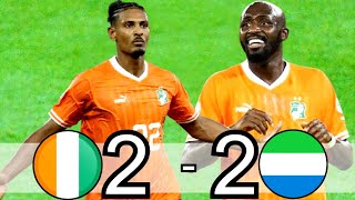 Cote DIvoire vs Sierra LeoneIvory Coast vs Sierra Leone All GoalsampHighlights AFCON 2021 [upl. by Yttam842]