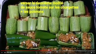 Courgettes et poivrons farcis SANS viande [upl. by Elcin]