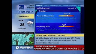 Weatherscan Emulation  1172024 Trementina  WinterStorm warning [upl. by Tobias]