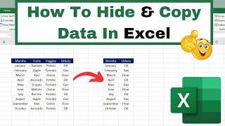 How To Hide Some Columns amp Copy Others In Excel  Excel Job Interview Questions  Part 5 [upl. by Annirac]