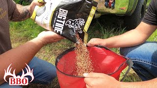 Planting Big Tine Borderline Step By Step  DeerGro Products Put to Work  New Food Plot [upl. by Charles]