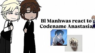 Bl Manhwas react to Codename Anastasia  ESPENG  boyslove  🐰🐊 [upl. by Nirat331]