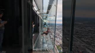 observation deck Willis Tower Sears Tower Chicago 62724 [upl. by Eigroeg917]