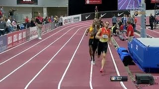 Jeremy Wariner wins US Mens 400m Indoor title  Universal Sports [upl. by Ydissahc]