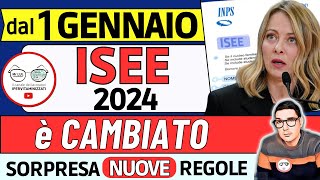 ⚠️ NUOVO ISEE da GENNAIO 2024 ➡ 4 NOVITà PER TUTTI INPS e GOVERNO CAMBIANO le REGOLE PER I PAGAMENTI [upl. by Donell]