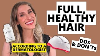 Dermatologists Tips to Achieve Healthy Full Hair at Home DOs amp DONTs  Dr Sam Ellis [upl. by Einon373]