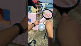 Balloon hack with magnifying glass shorts [upl. by Kellie]