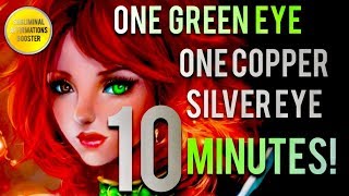 🎧 GET ONE GREEN EYE amp ONE SILVER COPPER EYE IN 10 MINUTES HETEROCHROMIA SUBLIMINAL AFFIRMATIONS [upl. by Oehsen]