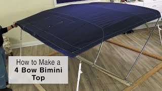 How to Make a 4 Bow Bimini Top [upl. by Ayhay]