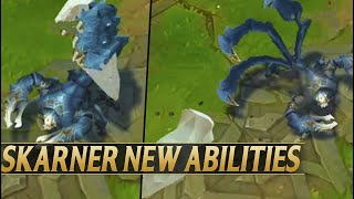 SKARNER REWORK NEW ABILITIES GAMEPLAY  League of Legends [upl. by Udele]