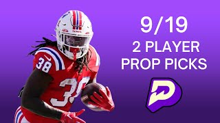 919 PRIZEPICKS  BEST 2 NFL TNF WEEK 3 PLAYER PROPS  prizepicks prizepickstoday nflprizepicks [upl. by Docilu]